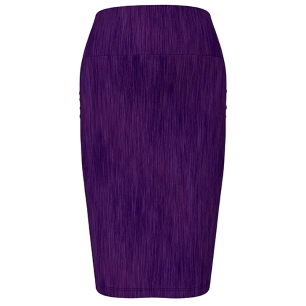 LuLaRoe Cassie Pencil Skirt • Purple Heather - Picture 5 of 6